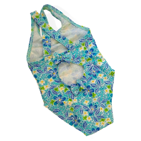 Tangerine One piece flower print swim suit 18 mo - Picture 2 of 11